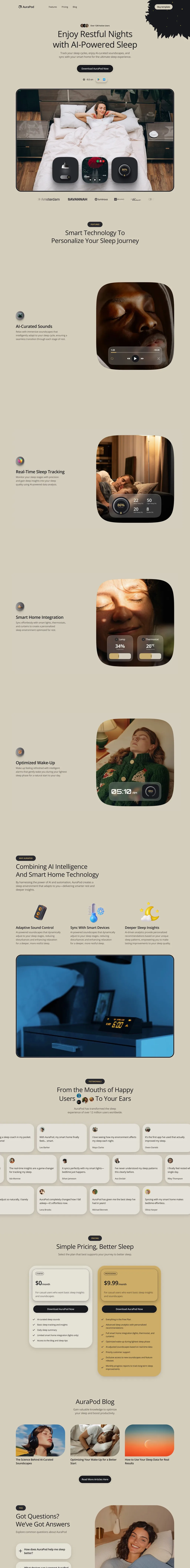 AuraPod Sleep Technology