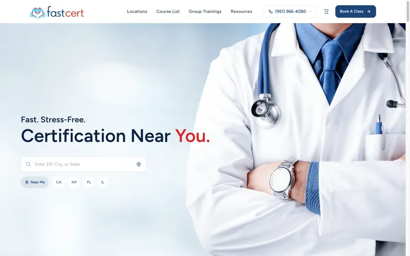 FastCert website