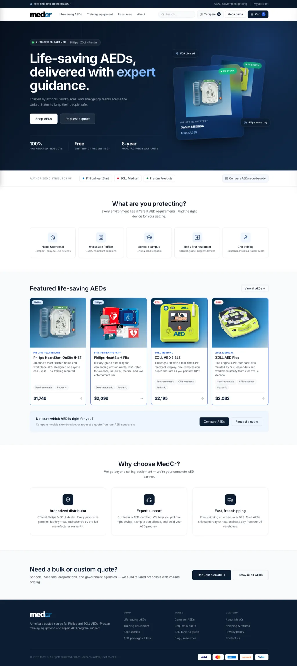 MedCr website