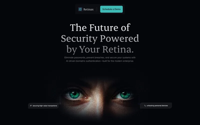 RetinaX Biometric Security