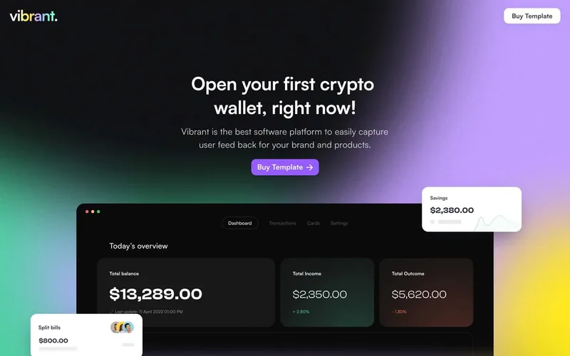 Vibrant Fintech App